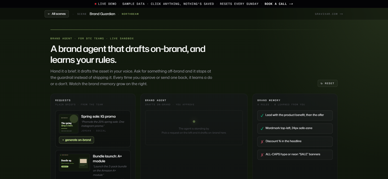 Brand Guardian: A brand agent for a DTC team